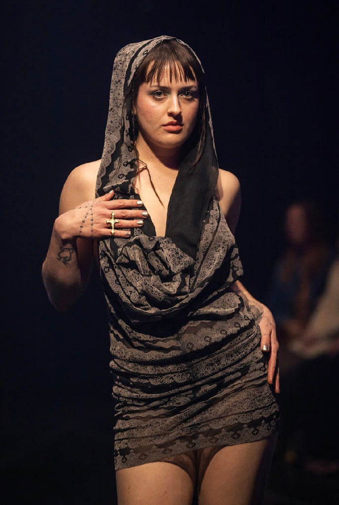 Magdalen Hooded Mini Dress
