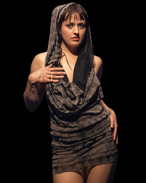Magdalen Hooded Mini Dress
